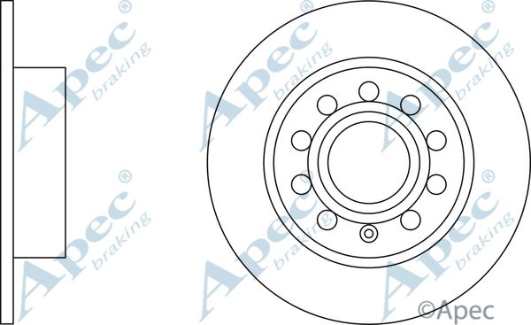 APEC BRAKING Тормозной диск DSK2221